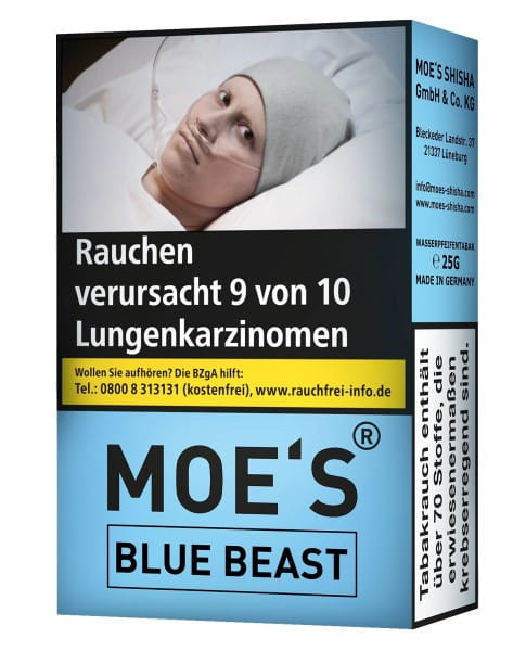 MOE'S Shisha Tabak 25g - Blue Beast